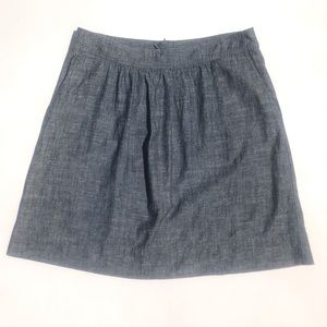 NWT Eileen Fisher Denim Skirt Organic Hemp Cotton